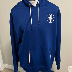 Ford Mustang Blue Hoodie with Logo